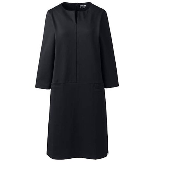 PLUS - Lands End 3/4 Sleeve Shift Dress - Picture 2 of 2